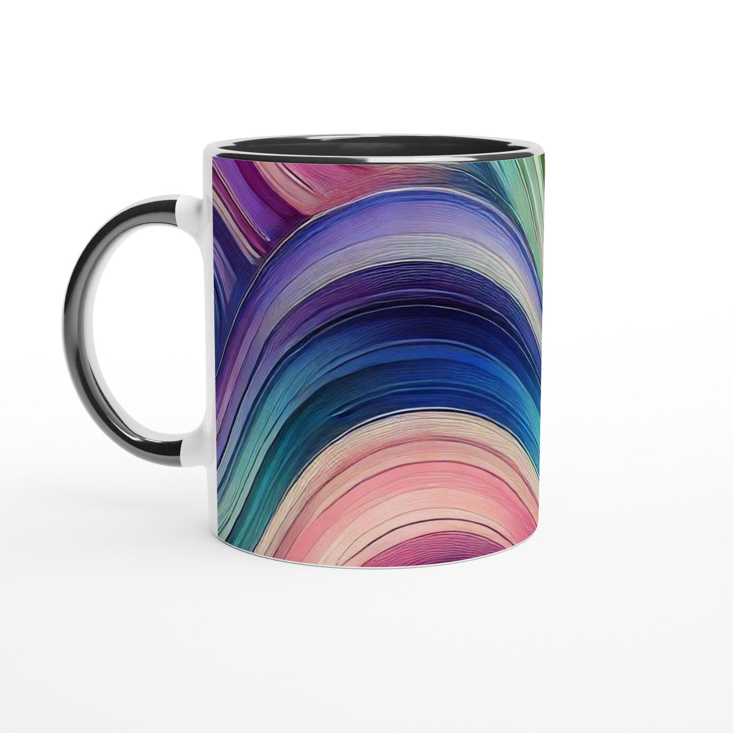 White 11oz Ceramic Mug with Color Inside