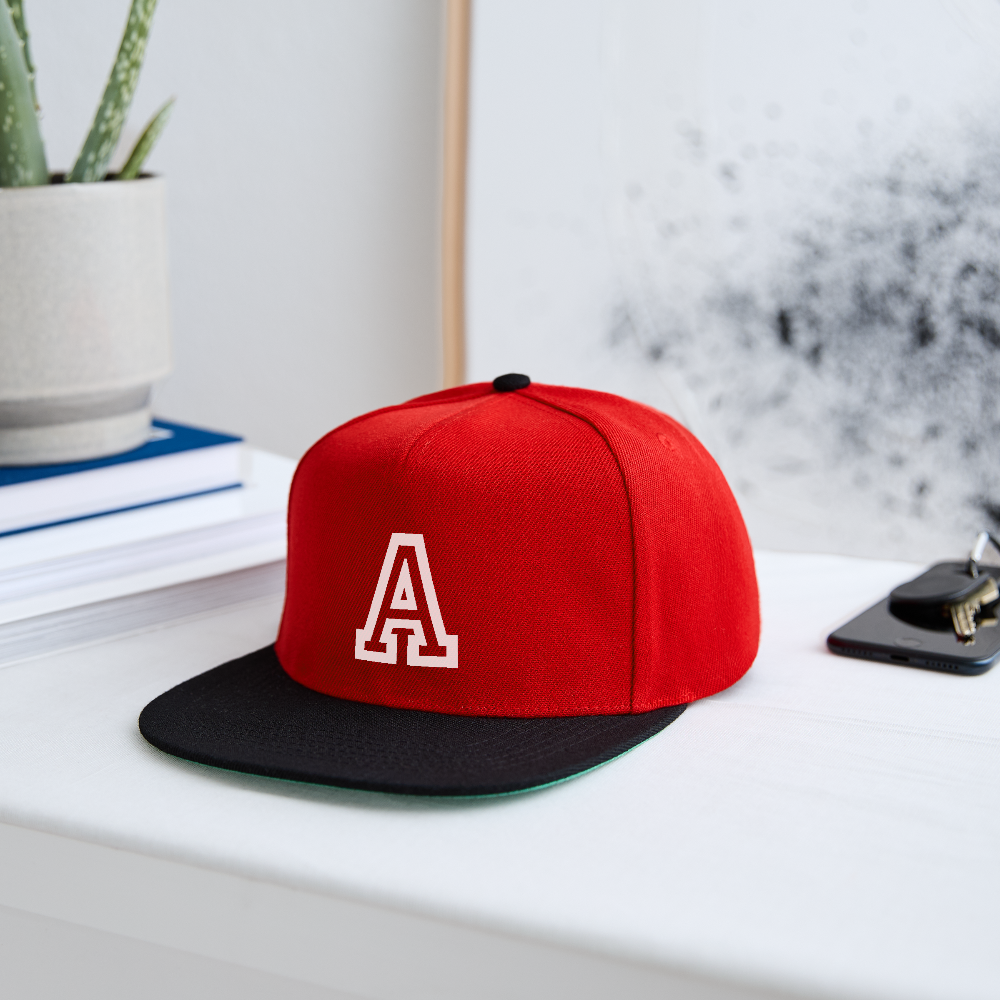 Snapback Cap - red/black