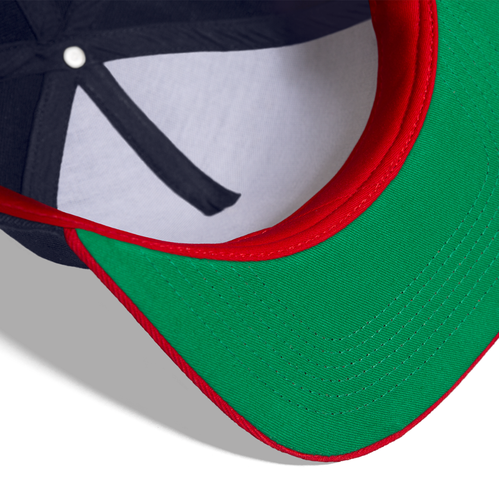 Snapback Cap - navy/red