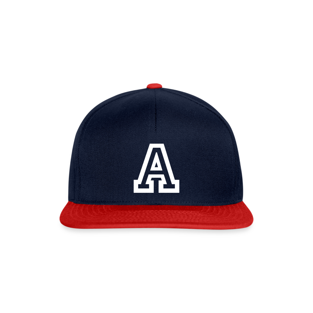 Snapback Cap - navy/red