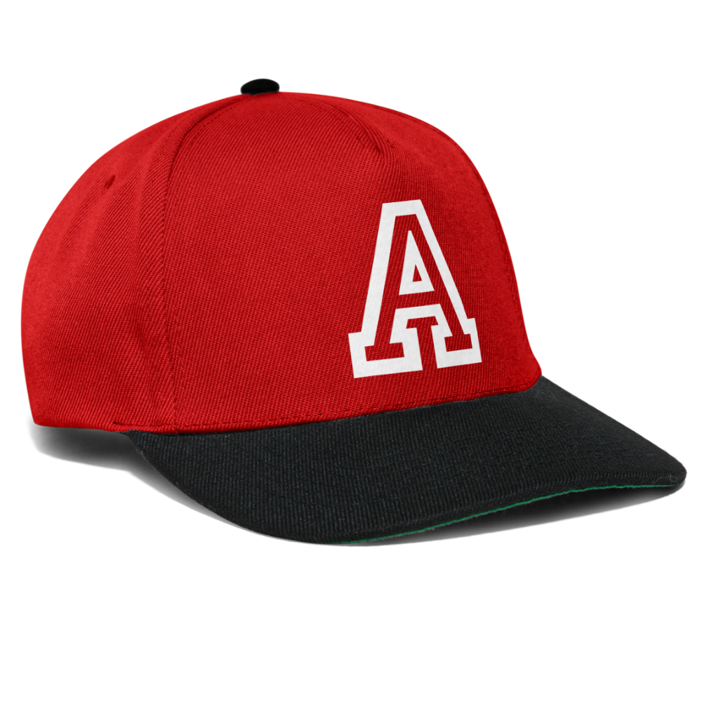Snapback Cap - red/black